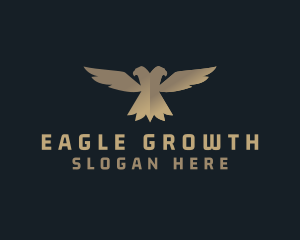 Gradient Deluxe Eagle logo design