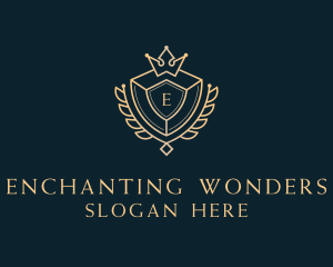 Shield Royalty Letter logo design