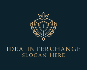 Shield Royalty Letter logo design