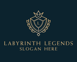 Shield Royalty Letter logo design