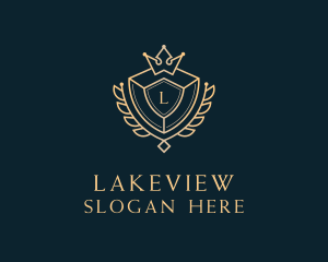 Shield Royalty Letter logo design