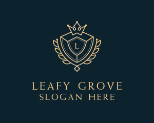 Shield Royalty Letter logo design