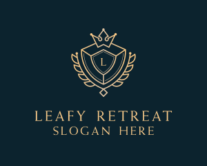 Shield Royalty Letter logo design