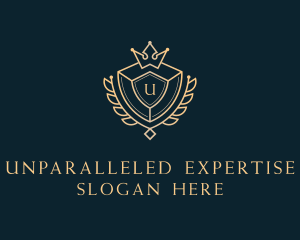 Shield Royalty Letter logo design