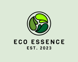 Eco Garden Leaf logo design