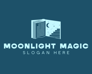 Bedtime Stories Book logo design