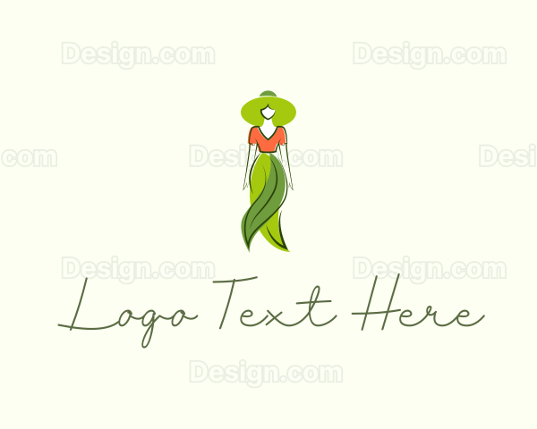 Natural Fashion Lady Logo