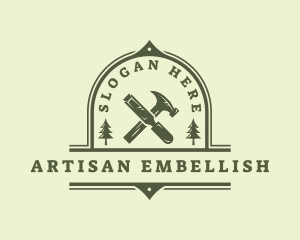 Chisel Hammer Artisan logo design