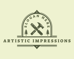 Chisel Hammer Artisan logo design