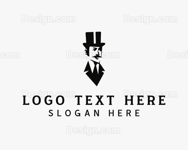 Gentleman Suit Tailoring Logo