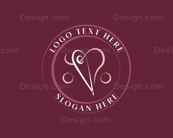 Needle Heart Tailoring Logo