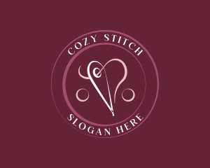 Needle Heart Tailoring logo design