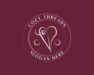 Needle Heart Tailoring logo design