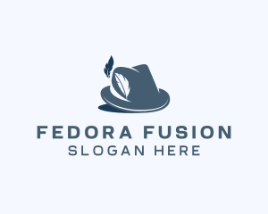 Fashion Fedora Hat logo design