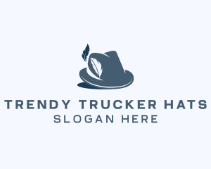 Fashion Fedora Hat logo design