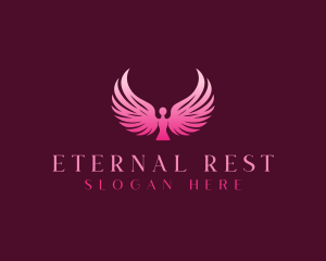 Wings Angel Retreat logo design