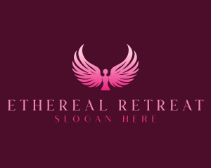 Wings Angel Retreat logo design