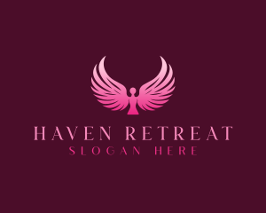 Wings Angel Retreat logo design