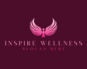 Wings Angel Retreat logo design