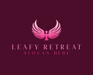 Wings Angel Retreat logo design