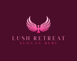 Wings Angel Retreat logo design