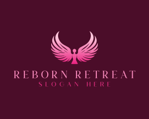 Wings Angel Retreat logo design