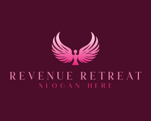 Wings Angel Retreat logo design