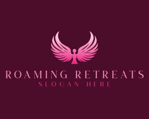 Wings Angel Retreat logo design