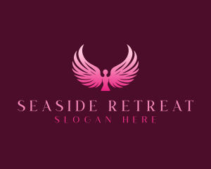 Wings Angel Retreat logo design