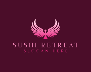 Wings Angel Retreat logo design