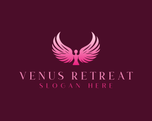 Wings Angel Retreat logo design