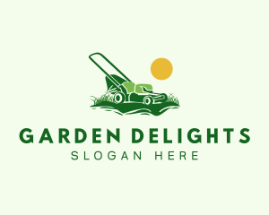 Lawn  Gardening Mower logo design