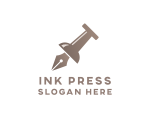 Pin Pen Nib logo