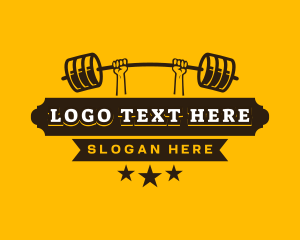 Weightlifting Barbell Fitness logo