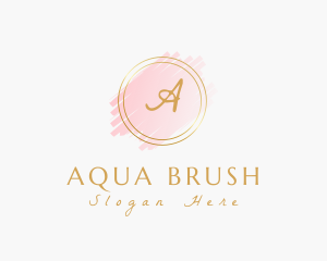 Feminine Brush Stroke Cosmetics logo design