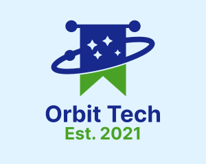 Starry Orbit Flag logo design