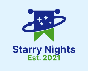 Starry Orbit Flag logo design