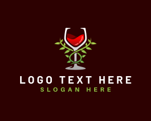 Vine Wine Glass logo