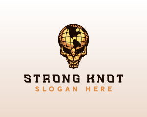 Strong Atlas Globe logo design