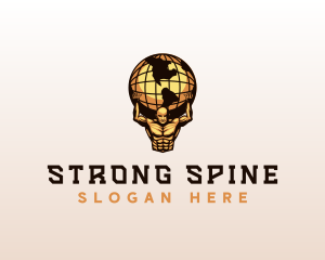 Strong Atlas Globe logo design