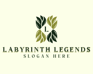 Leaves Herbal Gardening logo design