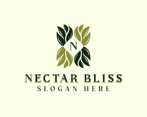 Leaves Herbal Gardening logo design