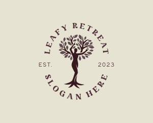 Female Tree Wellness logo design