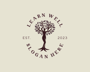 Female Tree Wellness logo design