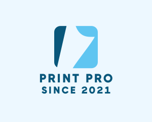 Printing Paper Sheet logo design