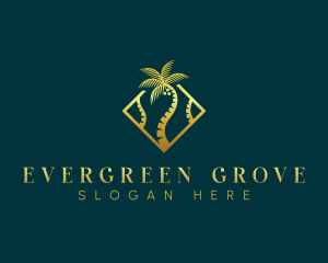 Luxurious Coconut Tree logo design