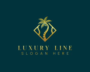 Luxurious Coconut Tree logo design