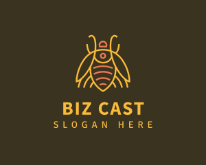 Gold Bug Insect Logo