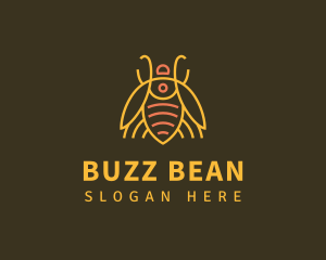 Gold Bug Insect logo design