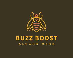 Gold Bug Insect logo design